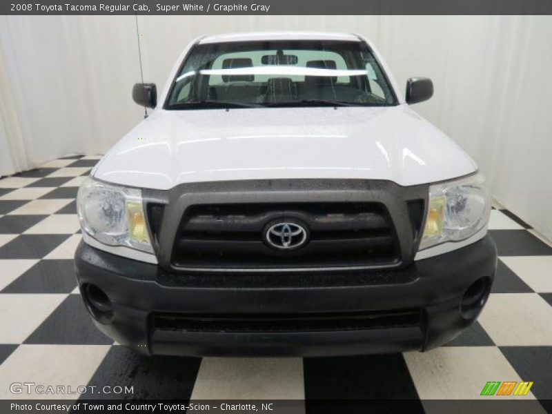 Super White / Graphite Gray 2008 Toyota Tacoma Regular Cab