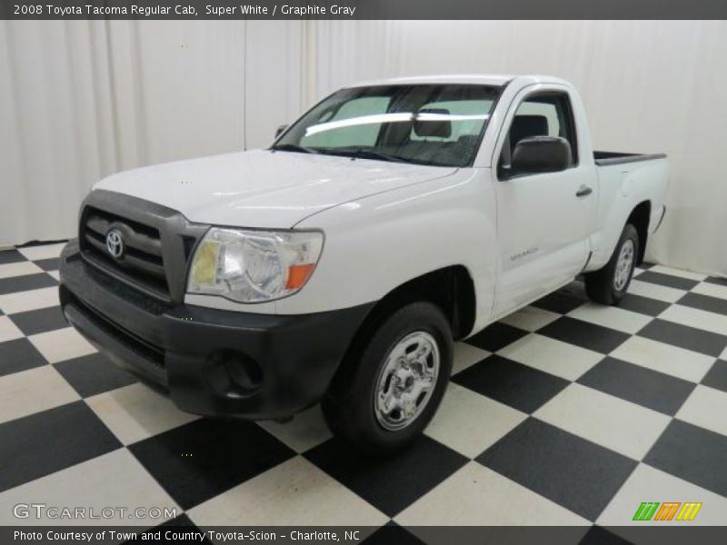 Super White / Graphite Gray 2008 Toyota Tacoma Regular Cab