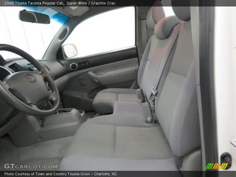 Super White / Graphite Gray 2008 Toyota Tacoma Regular Cab