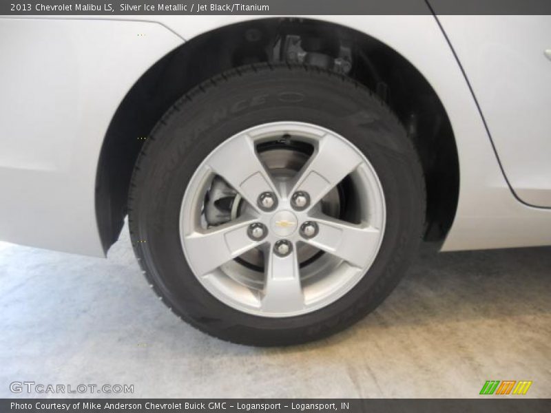 Silver Ice Metallic / Jet Black/Titanium 2013 Chevrolet Malibu LS
