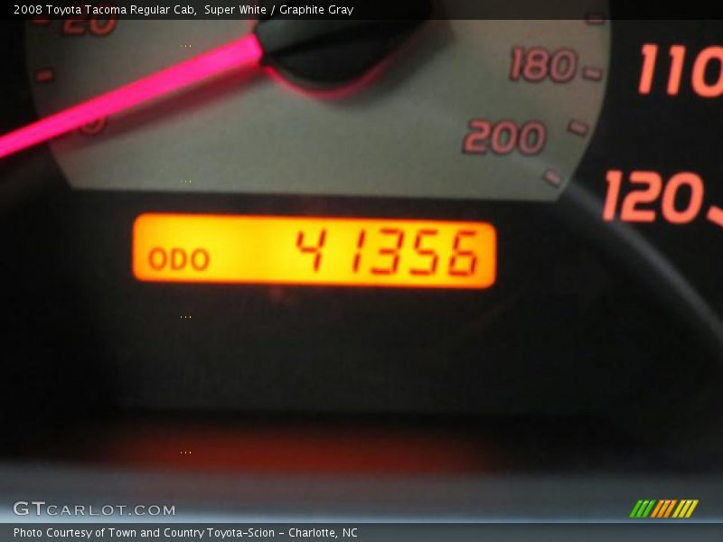 Super White / Graphite Gray 2008 Toyota Tacoma Regular Cab