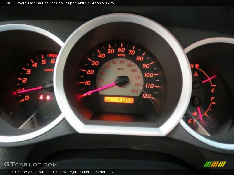 Super White / Graphite Gray 2008 Toyota Tacoma Regular Cab