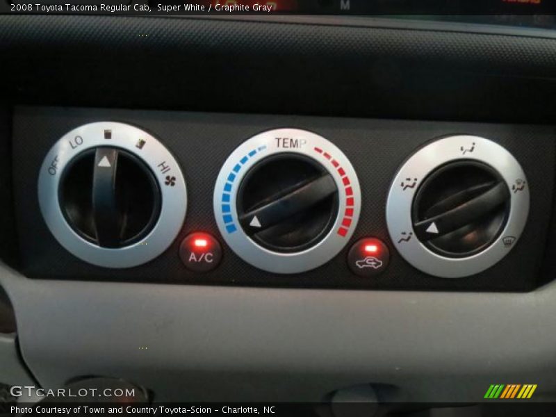 Super White / Graphite Gray 2008 Toyota Tacoma Regular Cab