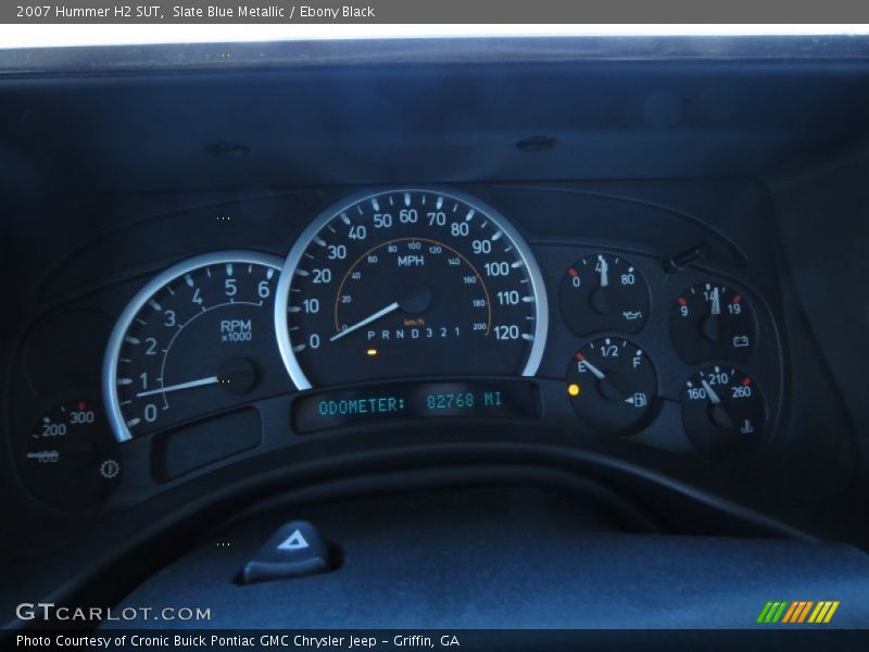Slate Blue Metallic / Ebony Black 2007 Hummer H2 SUT