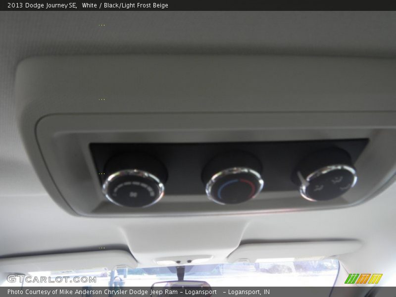White / Black/Light Frost Beige 2013 Dodge Journey SE