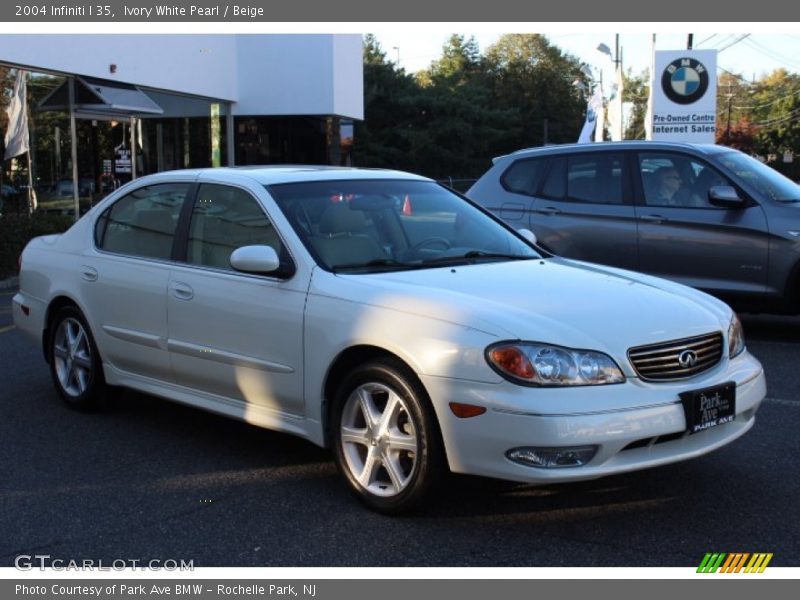 Ivory White Pearl / Beige 2004 Infiniti I 35