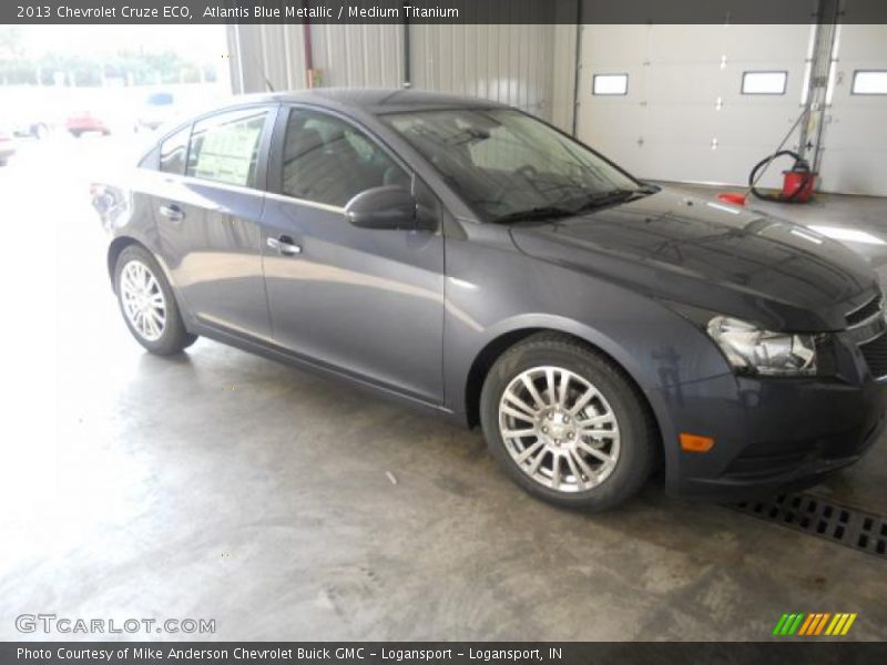 Atlantis Blue Metallic / Medium Titanium 2013 Chevrolet Cruze ECO