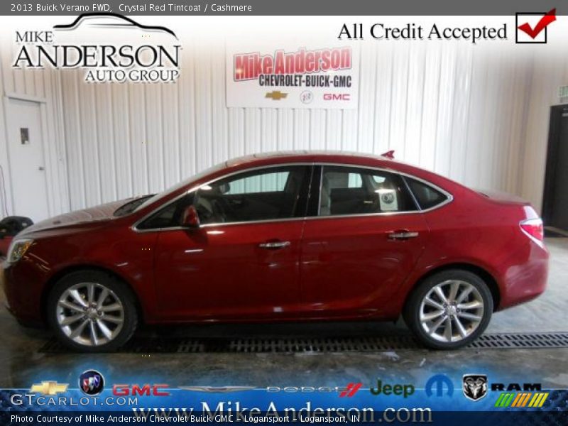 Crystal Red Tintcoat / Cashmere 2013 Buick Verano FWD