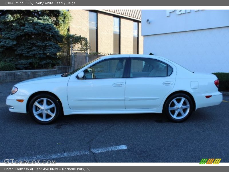 Ivory White Pearl / Beige 2004 Infiniti I 35