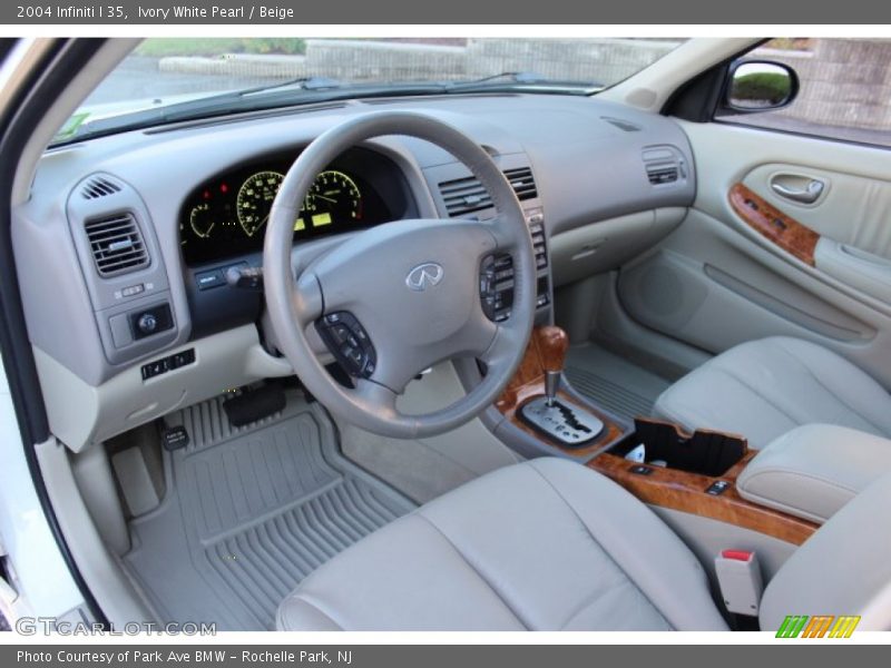 Ivory White Pearl / Beige 2004 Infiniti I 35