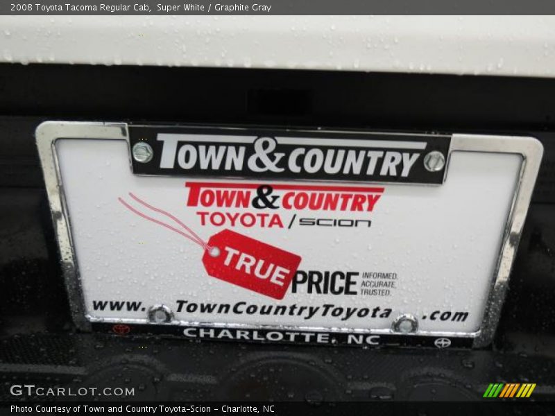Super White / Graphite Gray 2008 Toyota Tacoma Regular Cab