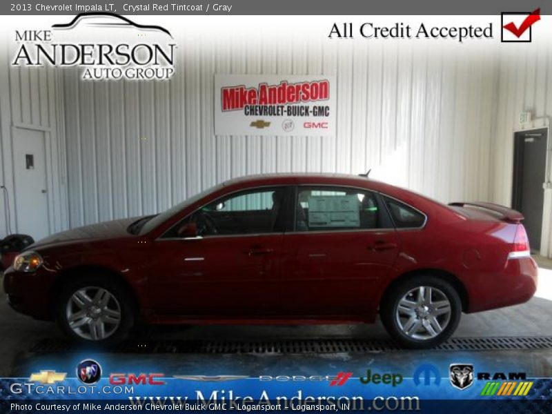 Crystal Red Tintcoat / Gray 2013 Chevrolet Impala LT