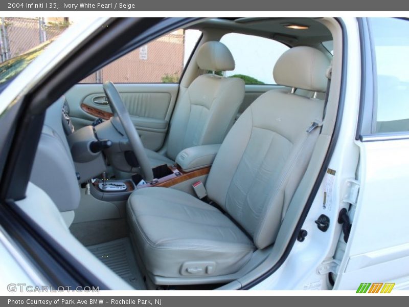 Ivory White Pearl / Beige 2004 Infiniti I 35