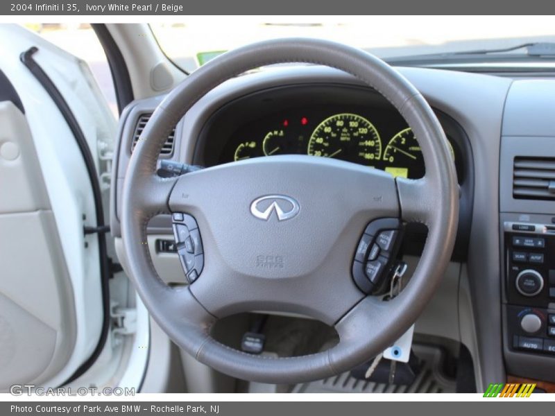 Ivory White Pearl / Beige 2004 Infiniti I 35