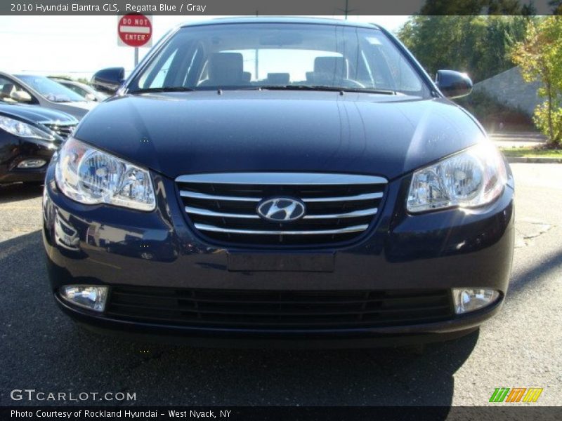 Regatta Blue / Gray 2010 Hyundai Elantra GLS