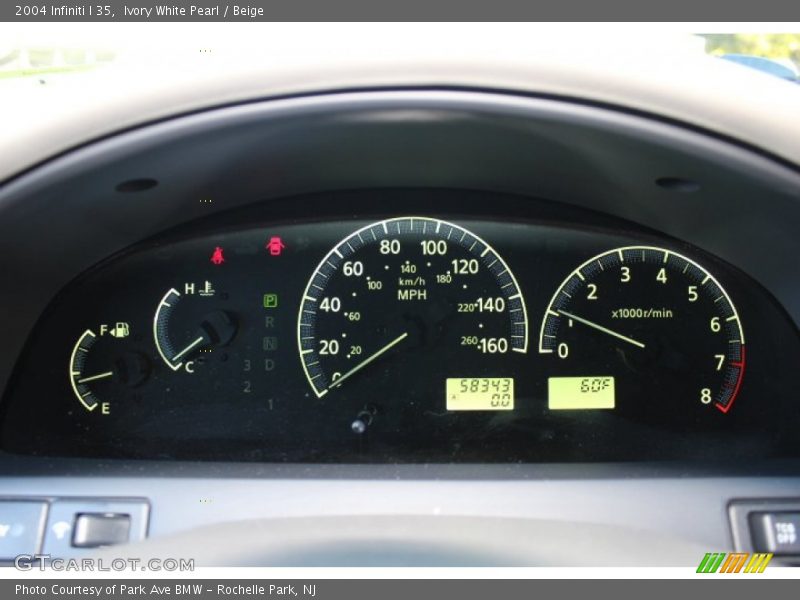 Ivory White Pearl / Beige 2004 Infiniti I 35