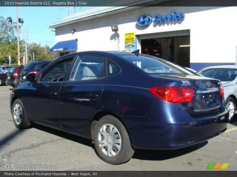 Regatta Blue / Gray 2010 Hyundai Elantra GLS
