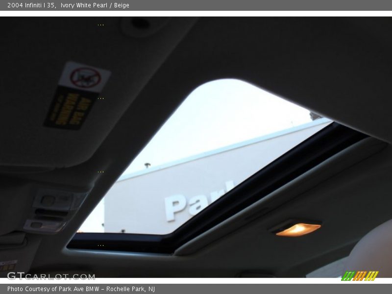 Ivory White Pearl / Beige 2004 Infiniti I 35