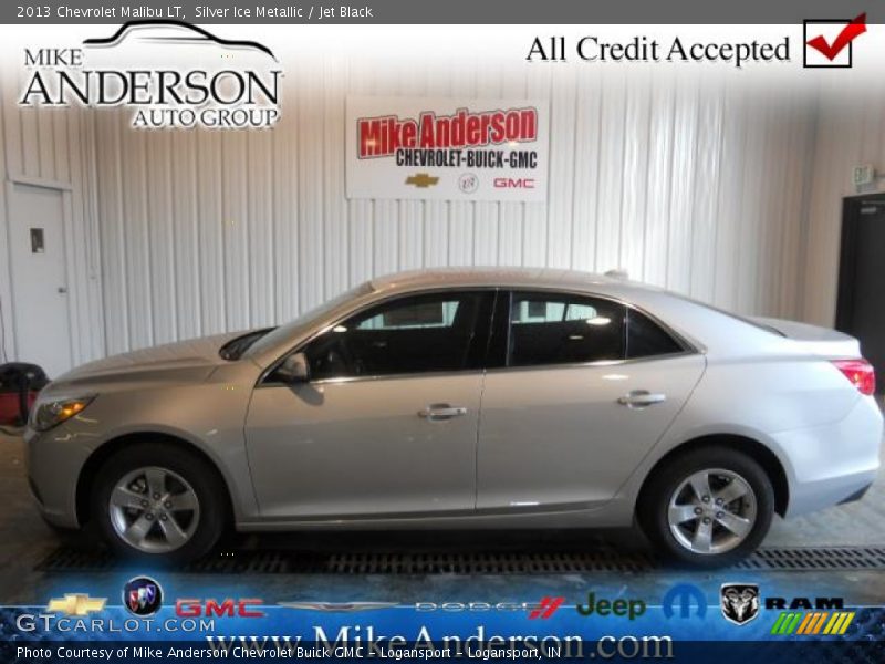 Silver Ice Metallic / Jet Black 2013 Chevrolet Malibu LT