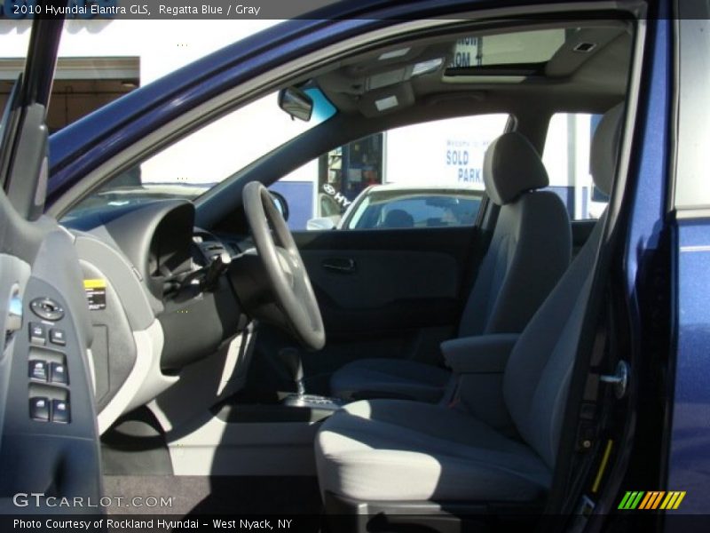 Regatta Blue / Gray 2010 Hyundai Elantra GLS