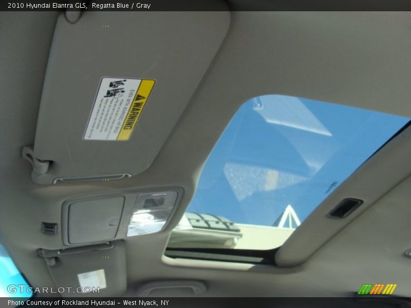 Regatta Blue / Gray 2010 Hyundai Elantra GLS