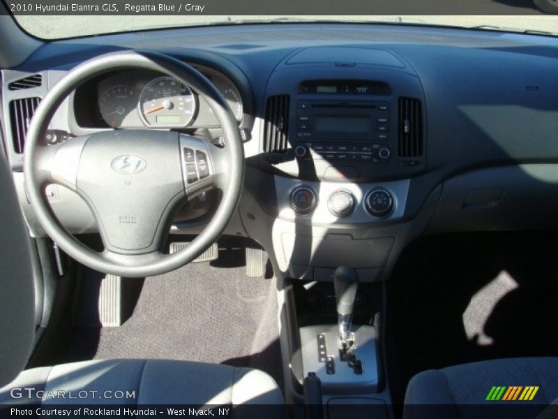 Regatta Blue / Gray 2010 Hyundai Elantra GLS