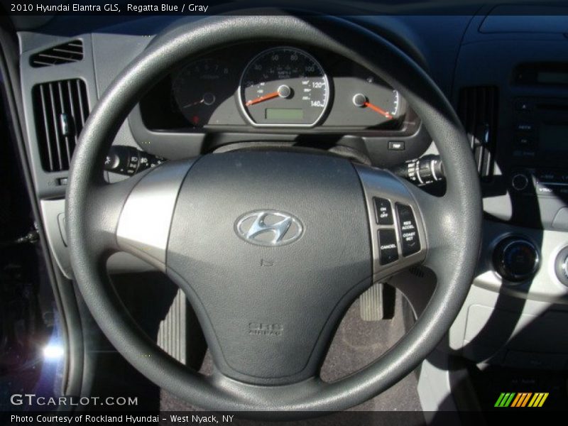 Regatta Blue / Gray 2010 Hyundai Elantra GLS