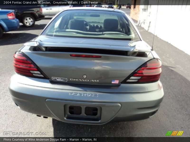 Greystone Metallic / Dark Pewter 2004 Pontiac Grand Am SE Sedan