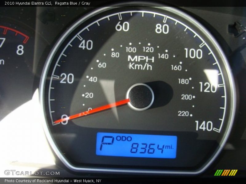 Regatta Blue / Gray 2010 Hyundai Elantra GLS