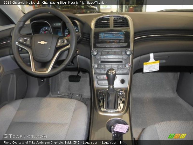 Champagne Silver Metallic / Jet Black/Titanium 2013 Chevrolet Malibu LS