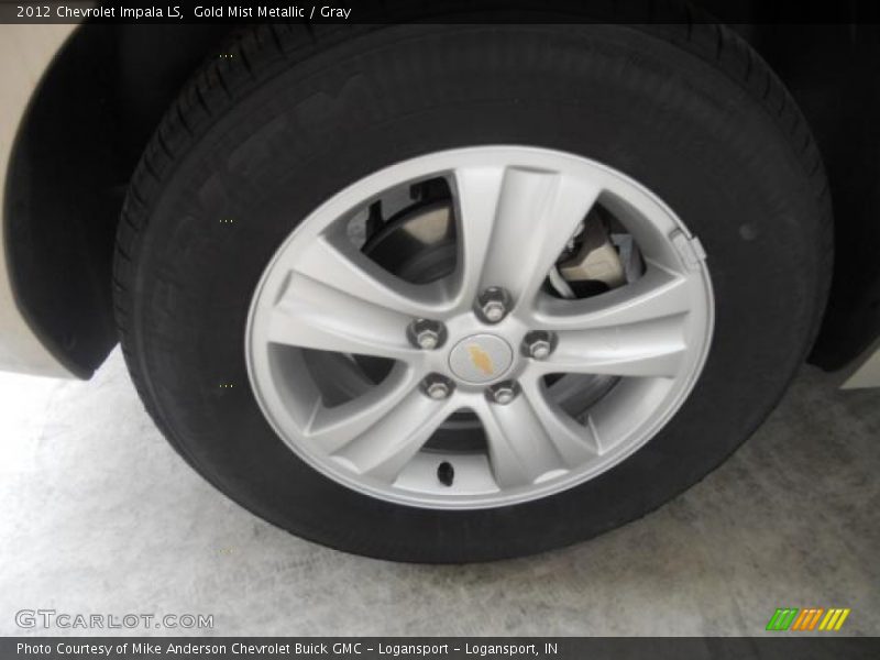 Gold Mist Metallic / Gray 2012 Chevrolet Impala LS