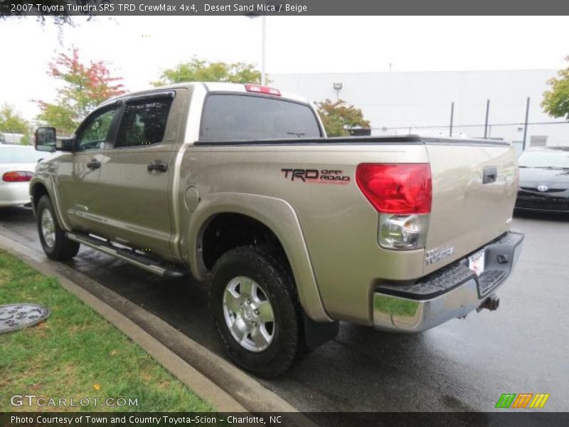 Desert Sand Mica / Beige 2007 Toyota Tundra SR5 TRD CrewMax 4x4