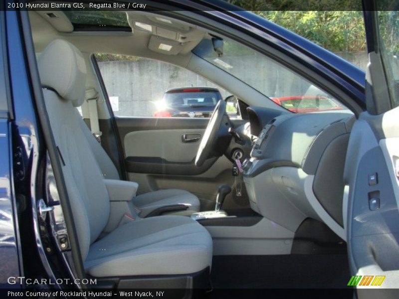 Regatta Blue / Gray 2010 Hyundai Elantra GLS