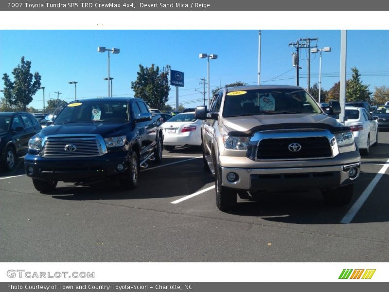 Desert Sand Mica / Beige 2007 Toyota Tundra SR5 TRD CrewMax 4x4