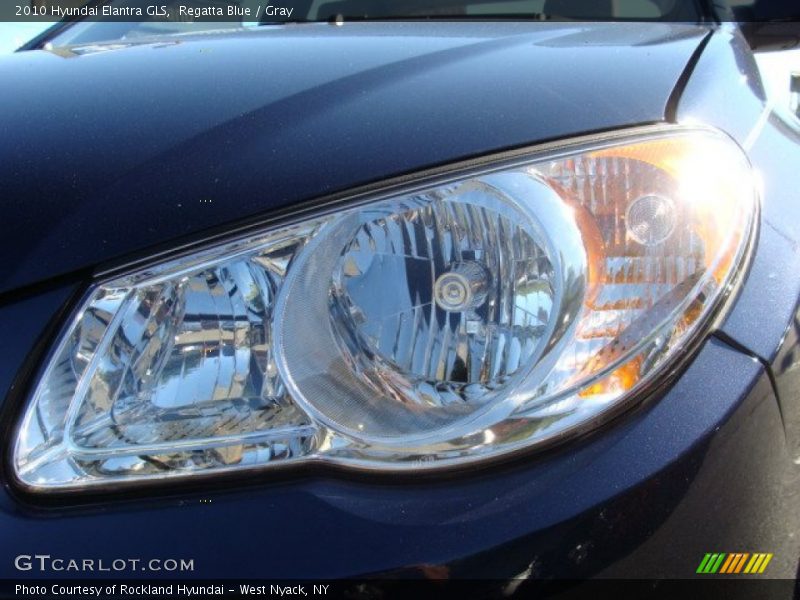 Regatta Blue / Gray 2010 Hyundai Elantra GLS