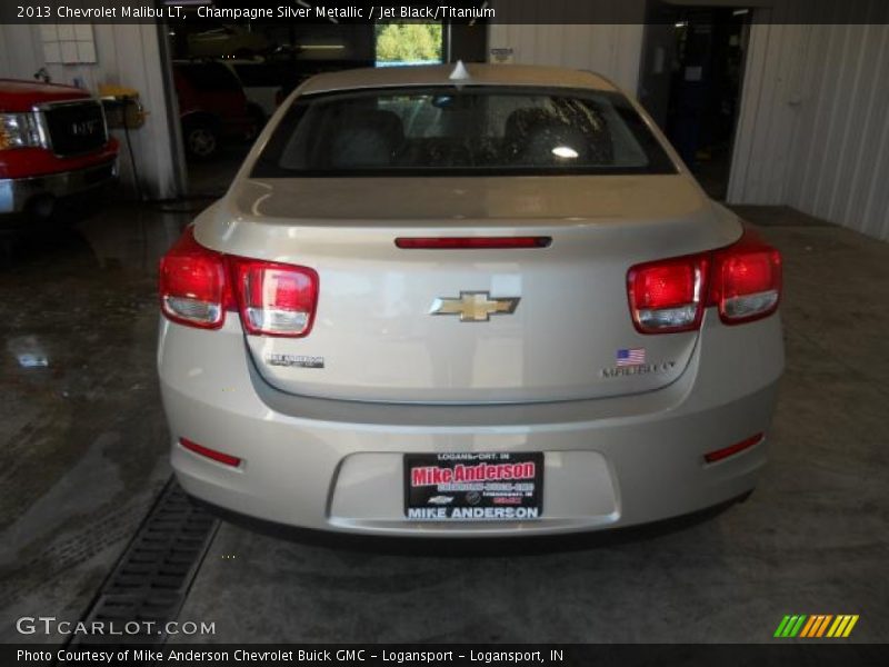 Champagne Silver Metallic / Jet Black/Titanium 2013 Chevrolet Malibu LT