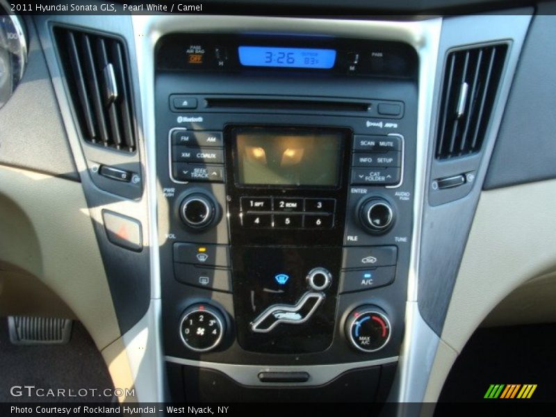 Pearl White / Camel 2011 Hyundai Sonata GLS