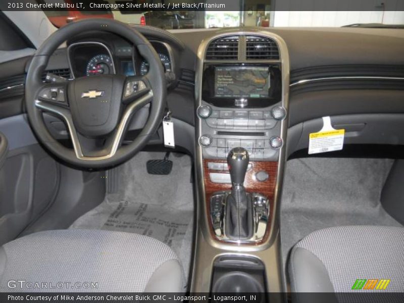 Champagne Silver Metallic / Jet Black/Titanium 2013 Chevrolet Malibu LT