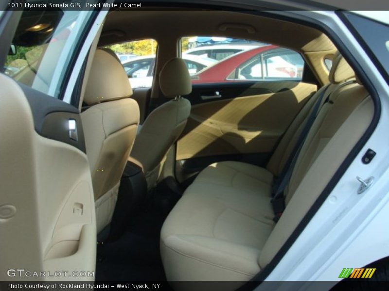 Pearl White / Camel 2011 Hyundai Sonata GLS