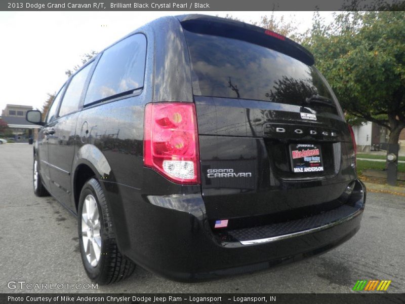 Brilliant Black Crystal Pearl / Black 2013 Dodge Grand Caravan R/T