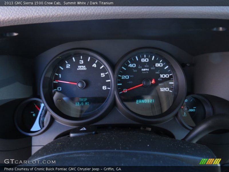  2013 Sierra 1500 Crew Cab Crew Cab Gauges