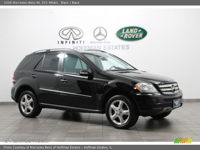 Black / Black 2008 Mercedes-Benz ML 350 4Matic