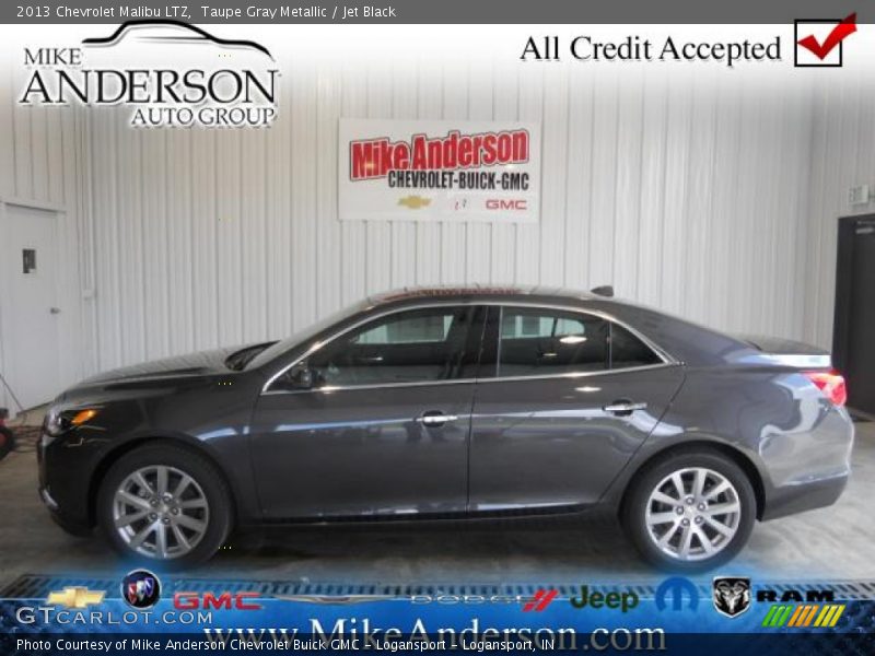 Taupe Gray Metallic / Jet Black 2013 Chevrolet Malibu LTZ