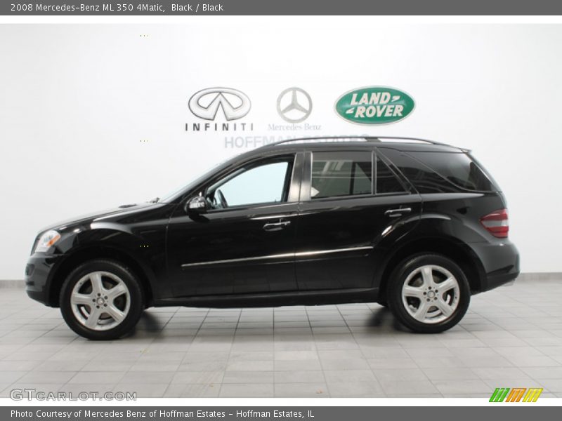 Black / Black 2008 Mercedes-Benz ML 350 4Matic