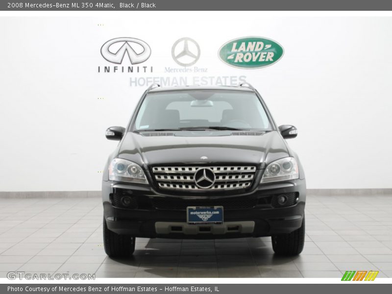 Black / Black 2008 Mercedes-Benz ML 350 4Matic