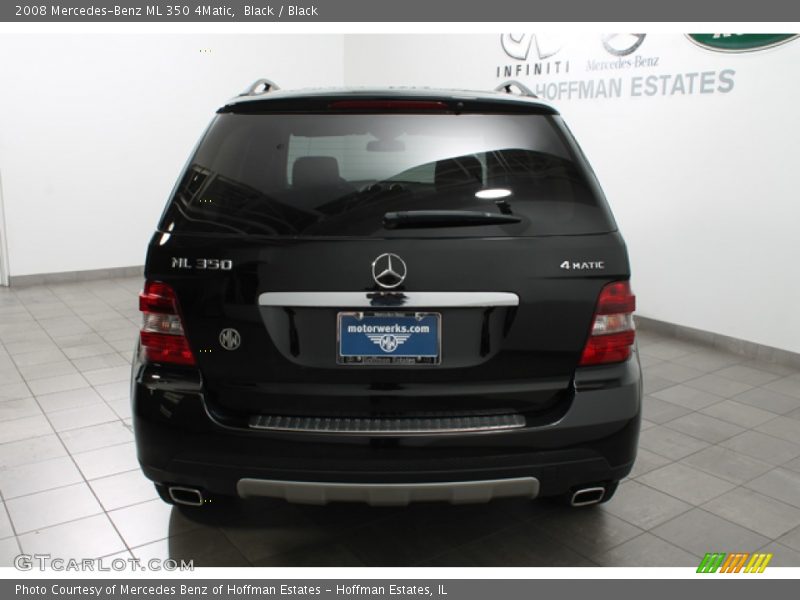 Black / Black 2008 Mercedes-Benz ML 350 4Matic