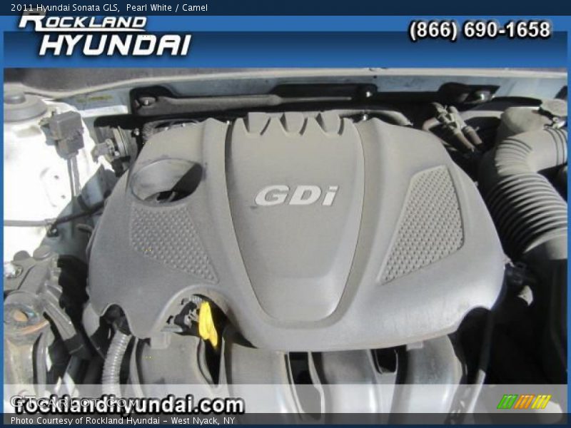 Pearl White / Camel 2011 Hyundai Sonata GLS