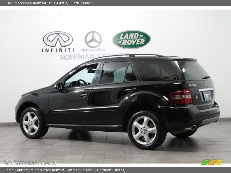 Black / Black 2008 Mercedes-Benz ML 350 4Matic