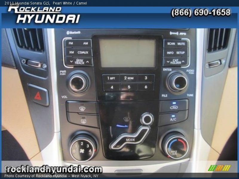 Pearl White / Camel 2011 Hyundai Sonata GLS