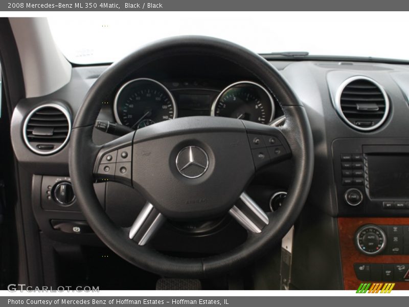 Black / Black 2008 Mercedes-Benz ML 350 4Matic